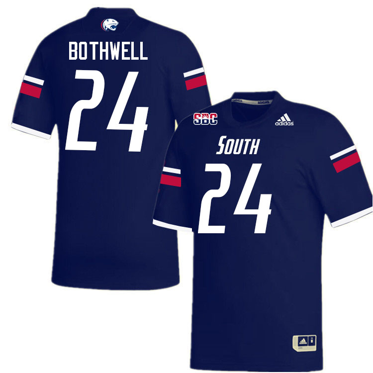 #24 Fluff Bothwell South Alabama Jaguars Jerseys,College Football Uniforms,Apparels Stitched-Navy